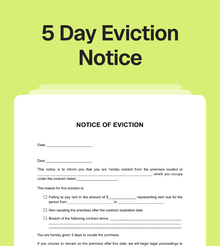 5 Day Eviction Notice Preview