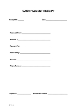 Free Cash Receipt Template for Easy Payment Tracking