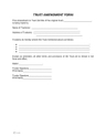 Free Trust Amendment Form - Easily Modify Your Living Trust