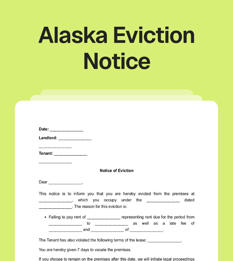Alaska Eviction Notice Preview