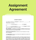 Assignment Agreement Template: Easily Transfer Legal Rights