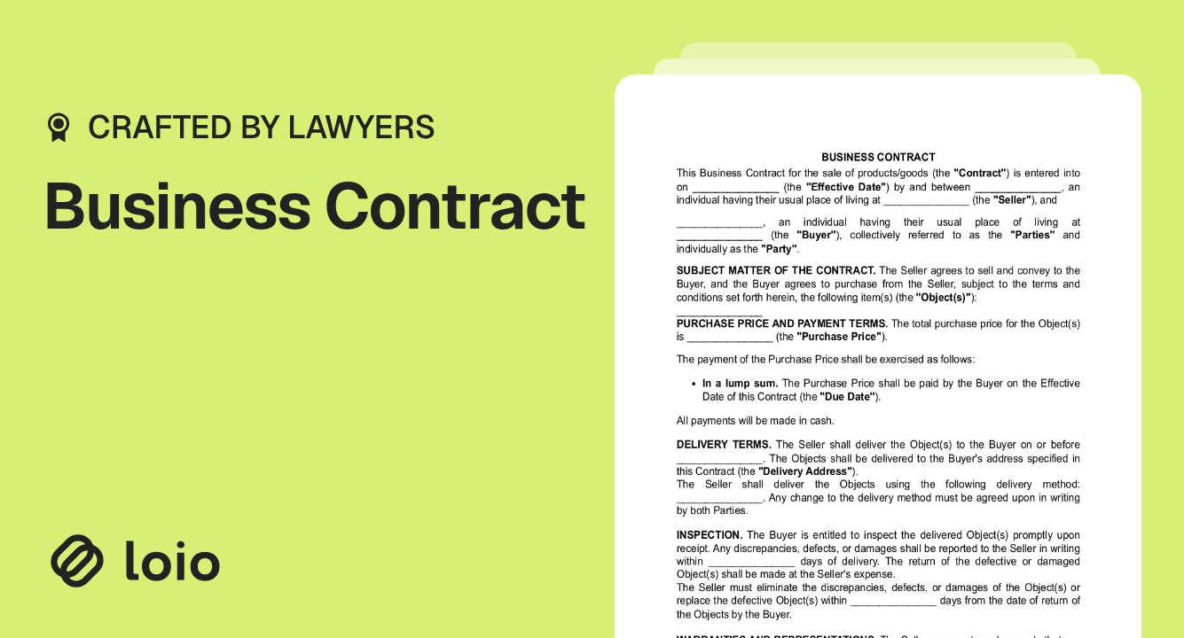 Business Contract Preview