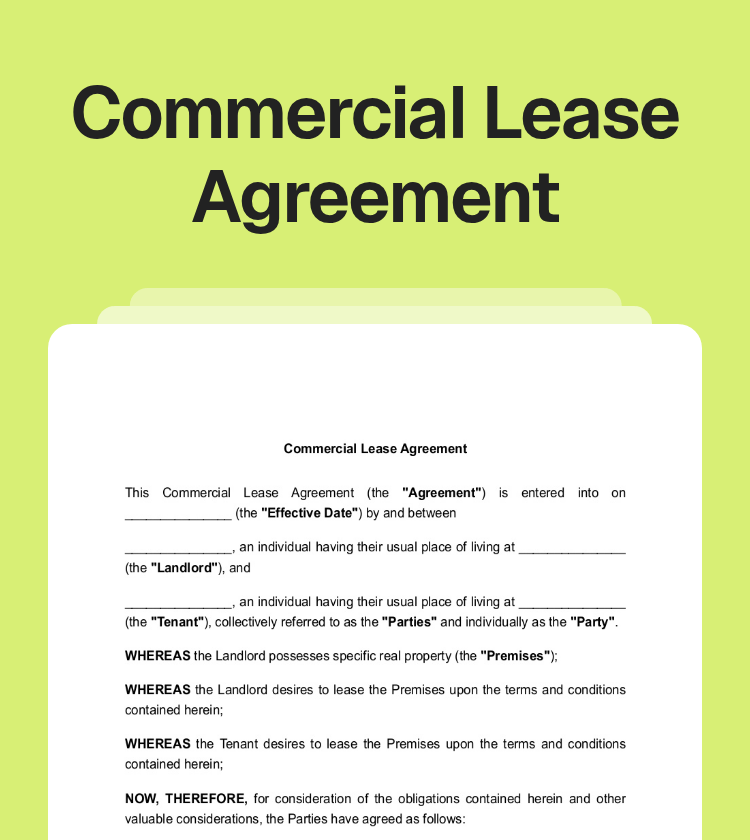 Commercial Lease Agreement Preview