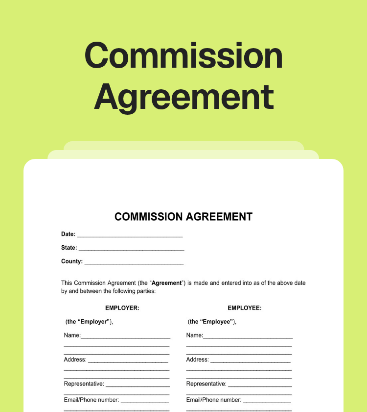 Commission Agreement Preview