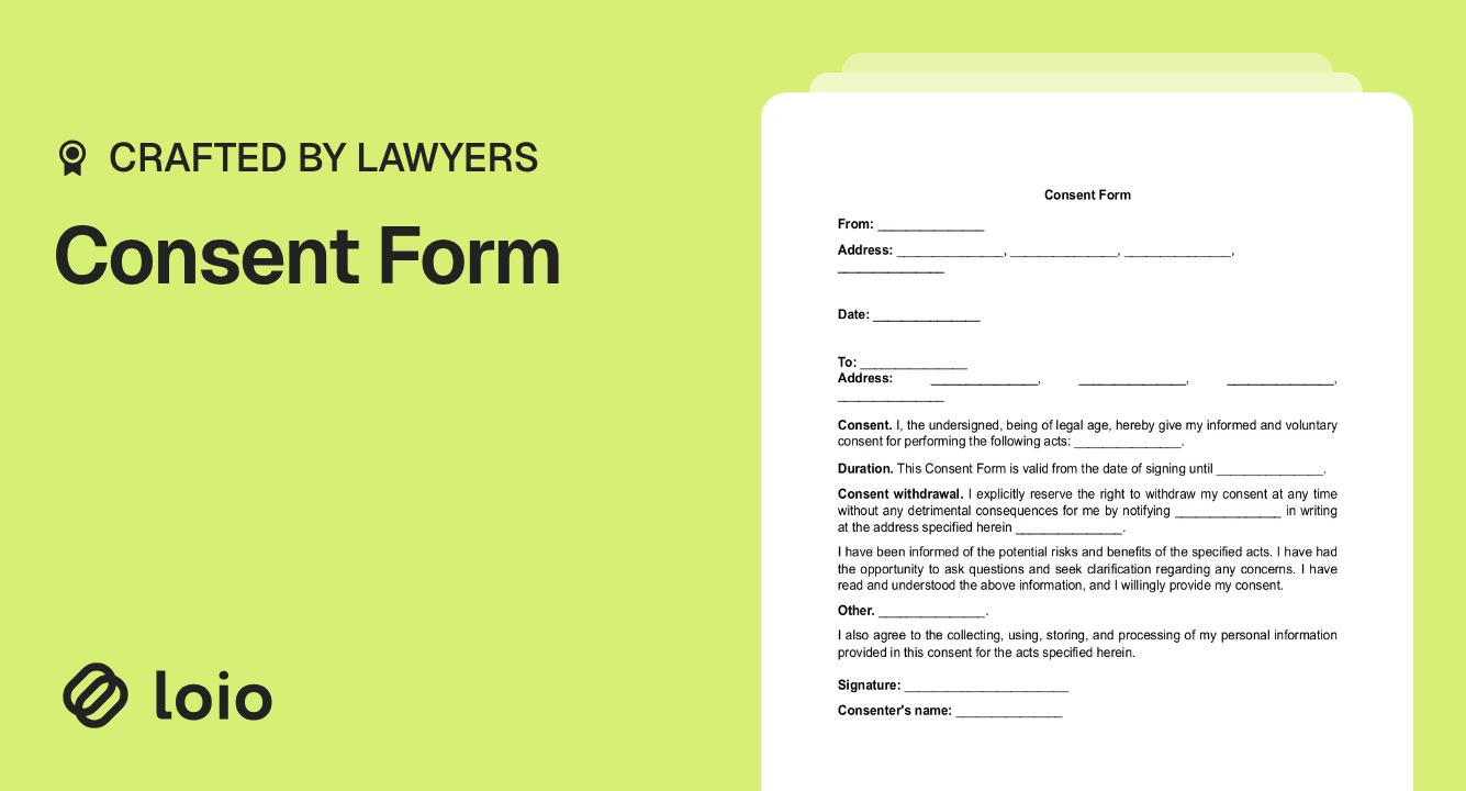 Consent Form Preview