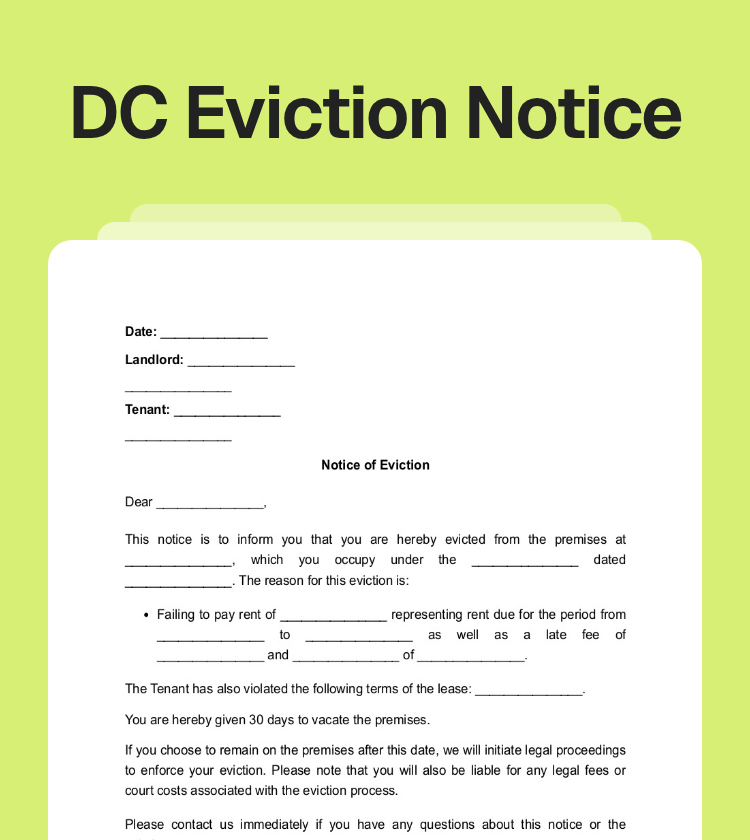 DC Eviction Notice Preview