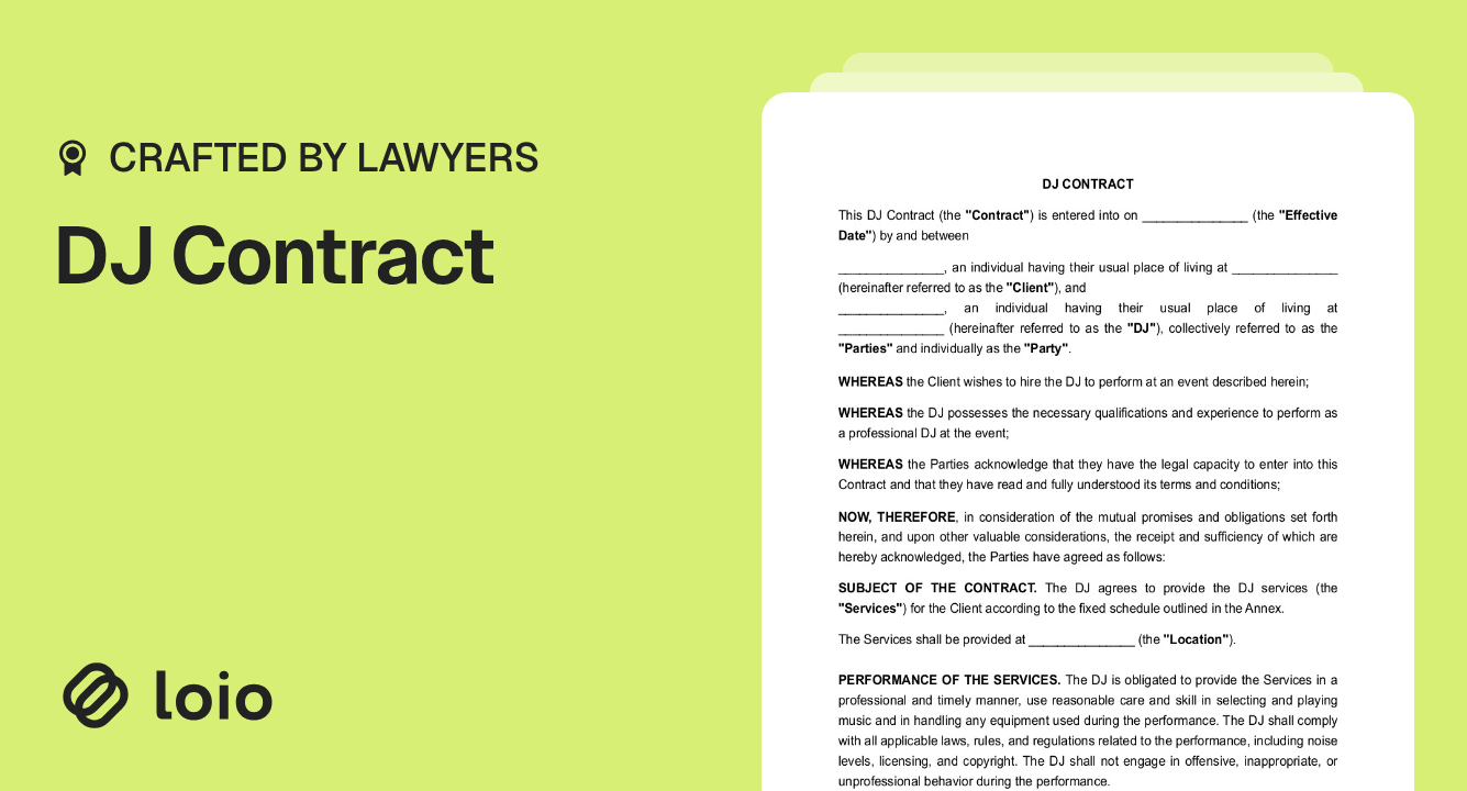 DJ Contract Preview