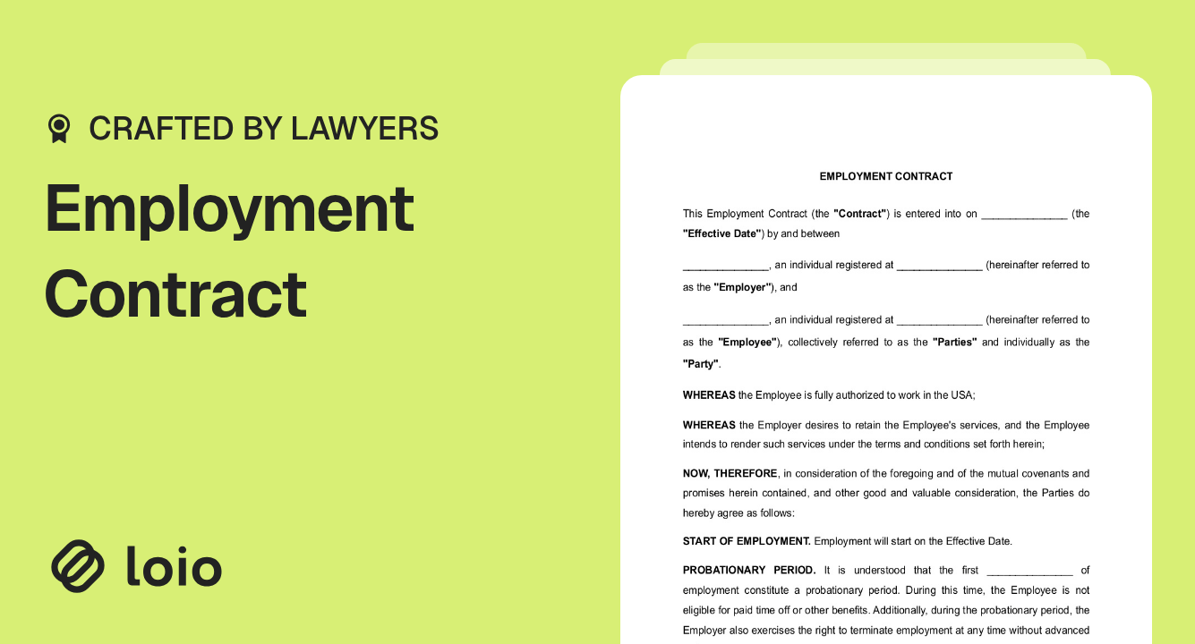 Employment Contract Preview
