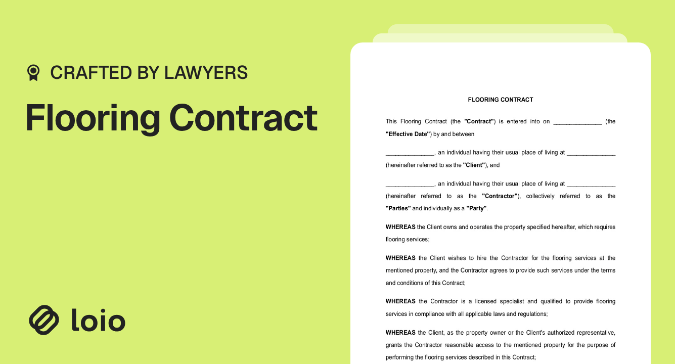 Flooring Contract Preview