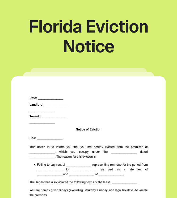 Florida Eviction Notice Preview