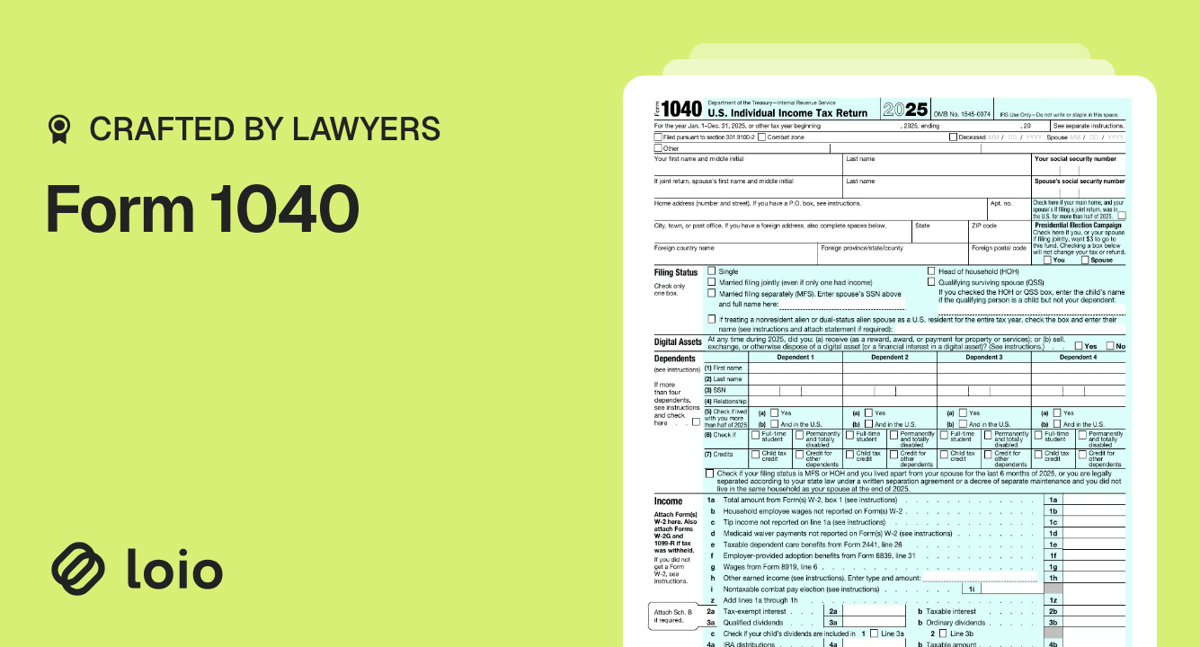 Form 1040 Preview