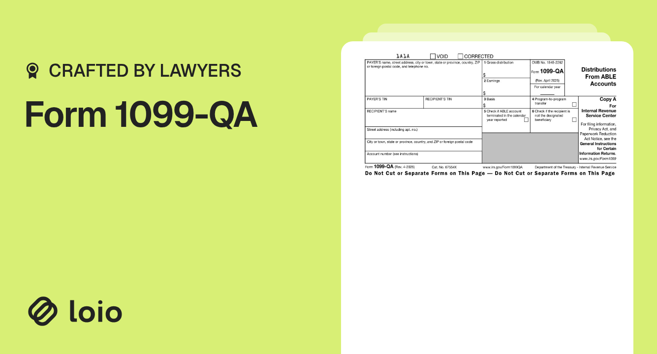 Form 1099-QA Preview