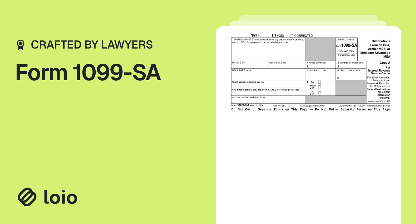 Form 1099-SA Preview