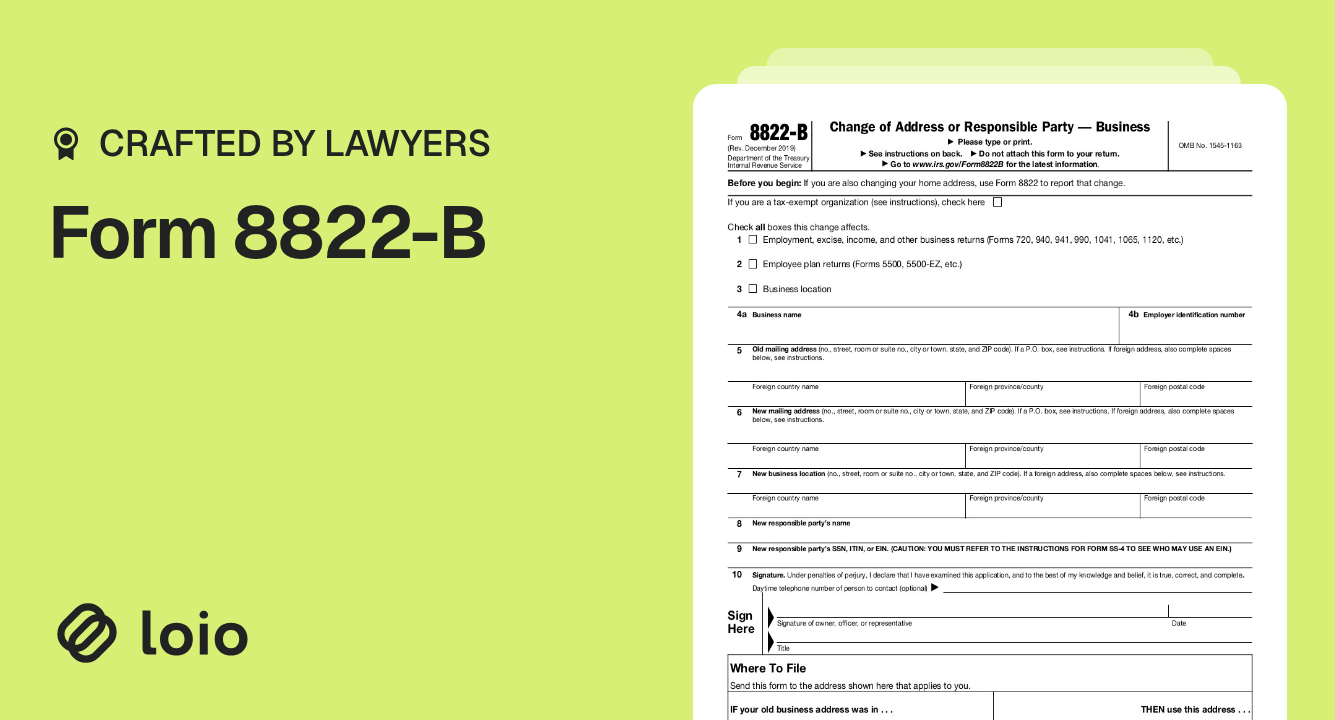 Form 8822-B Preview