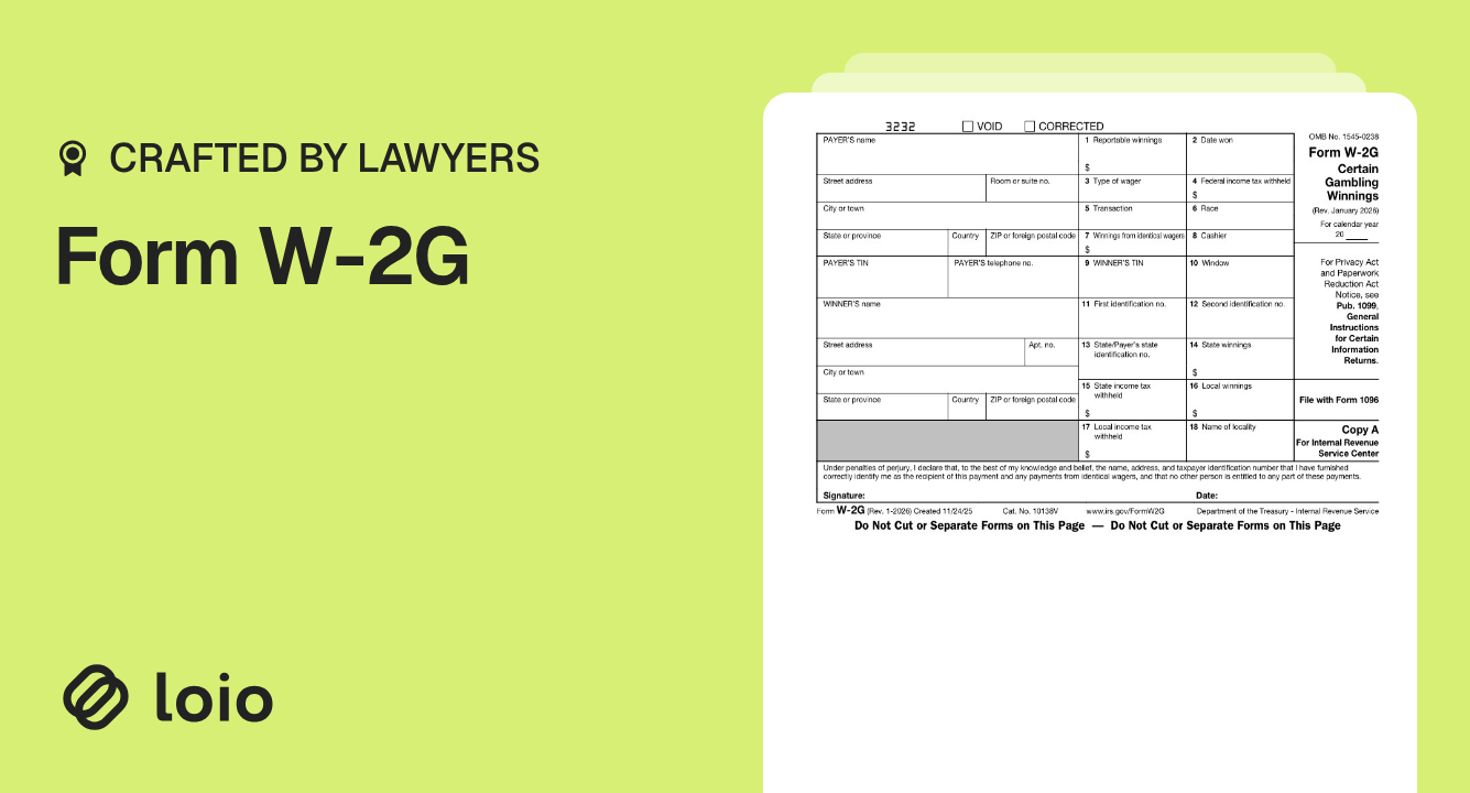 Form W-2G Preview