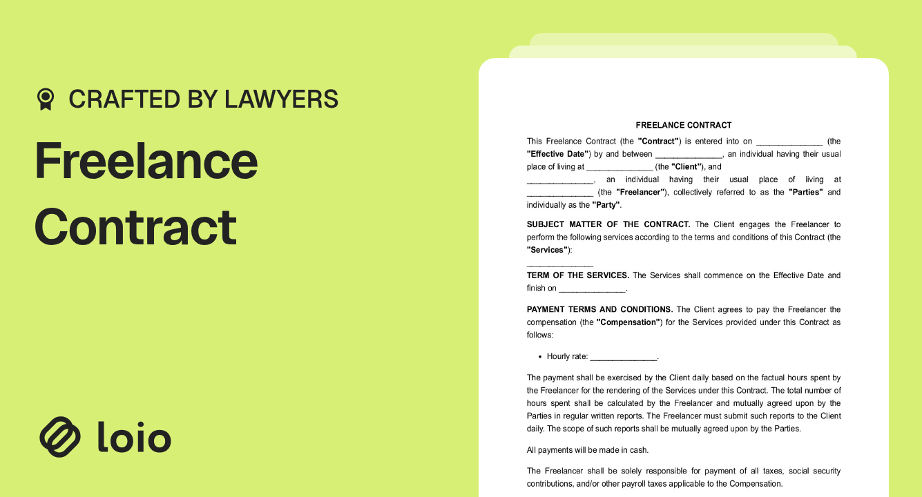 Freelance Contract Preview