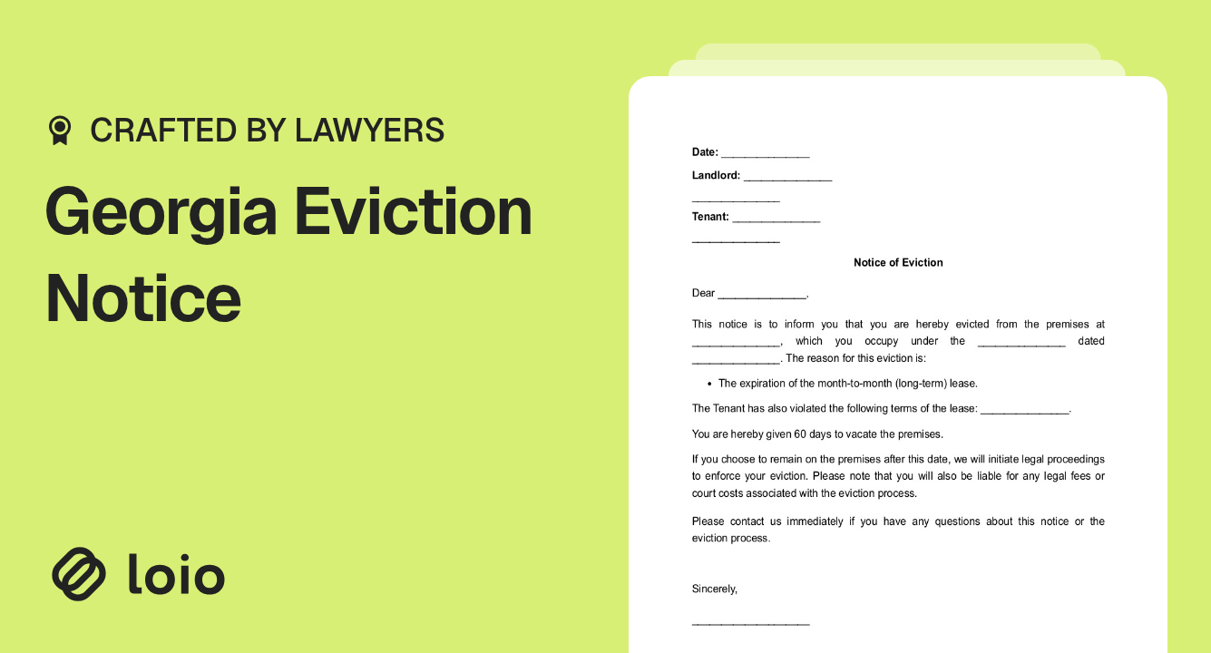 Georgia Eviction Notice Preview