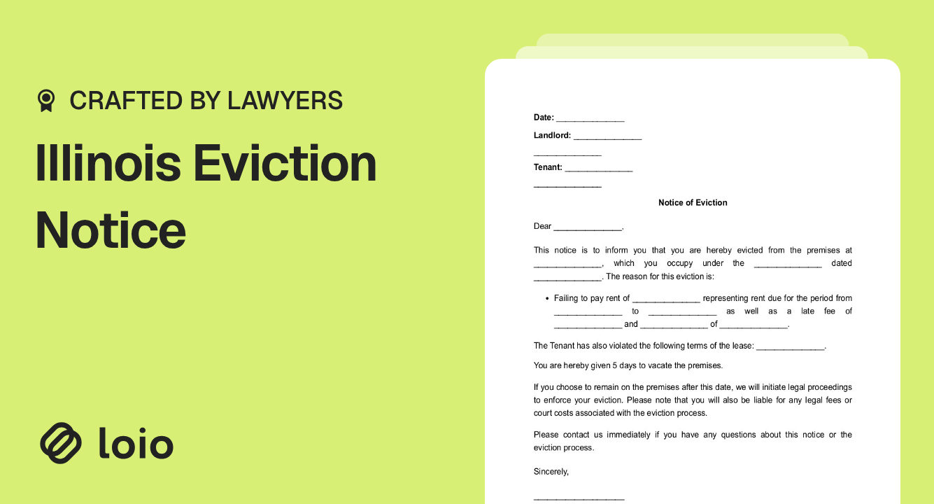 Illinois Eviction Notice Preview