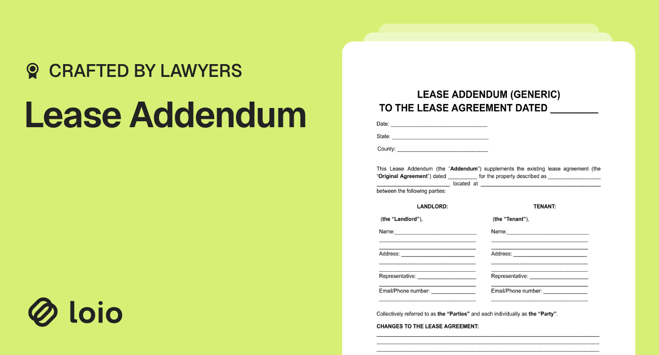 Lease Addendum Preview