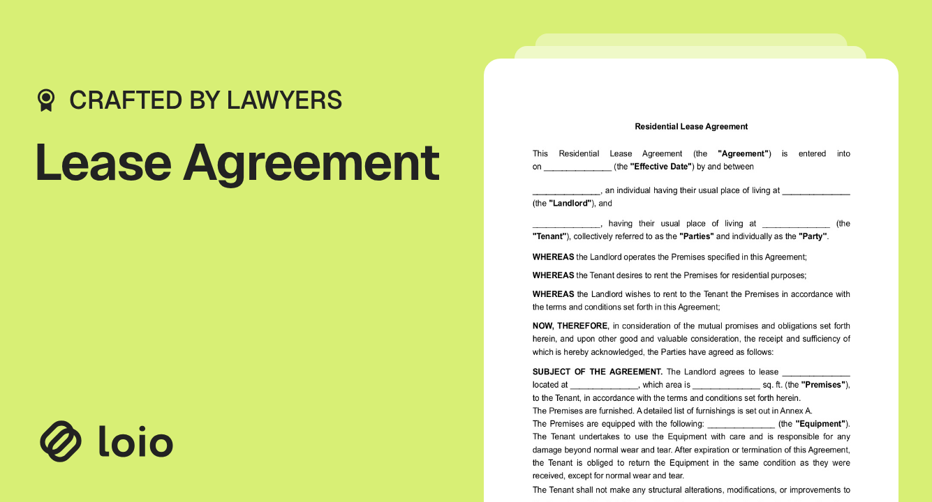 Lease Agreement Preview