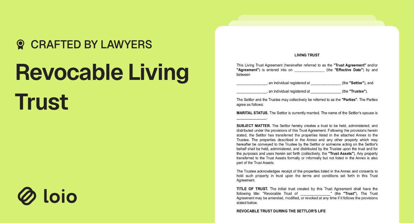 Revocable Living Trust Preview