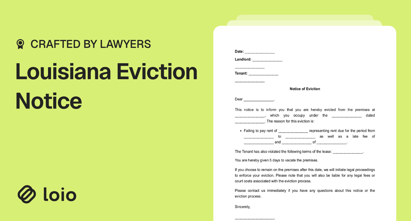 Louisiana Eviction Notice Preview