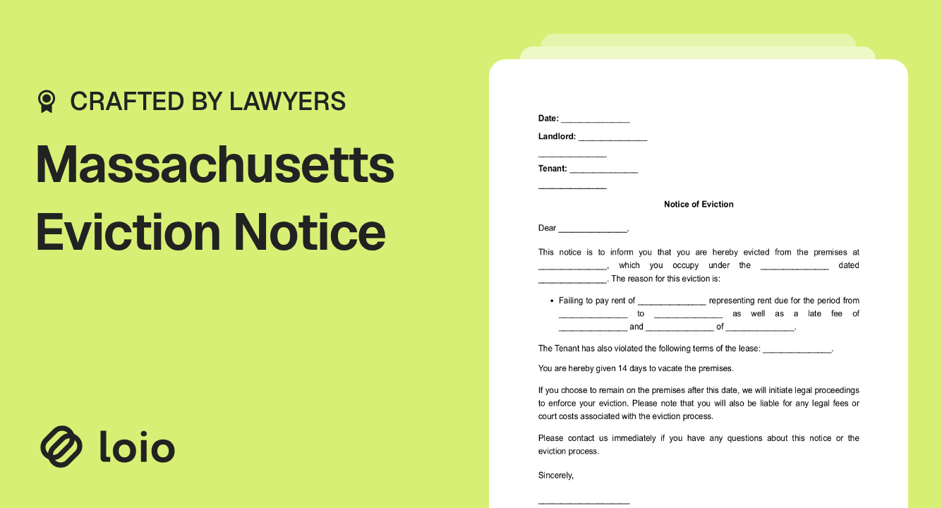 Massachusetts Eviction Notice Preview