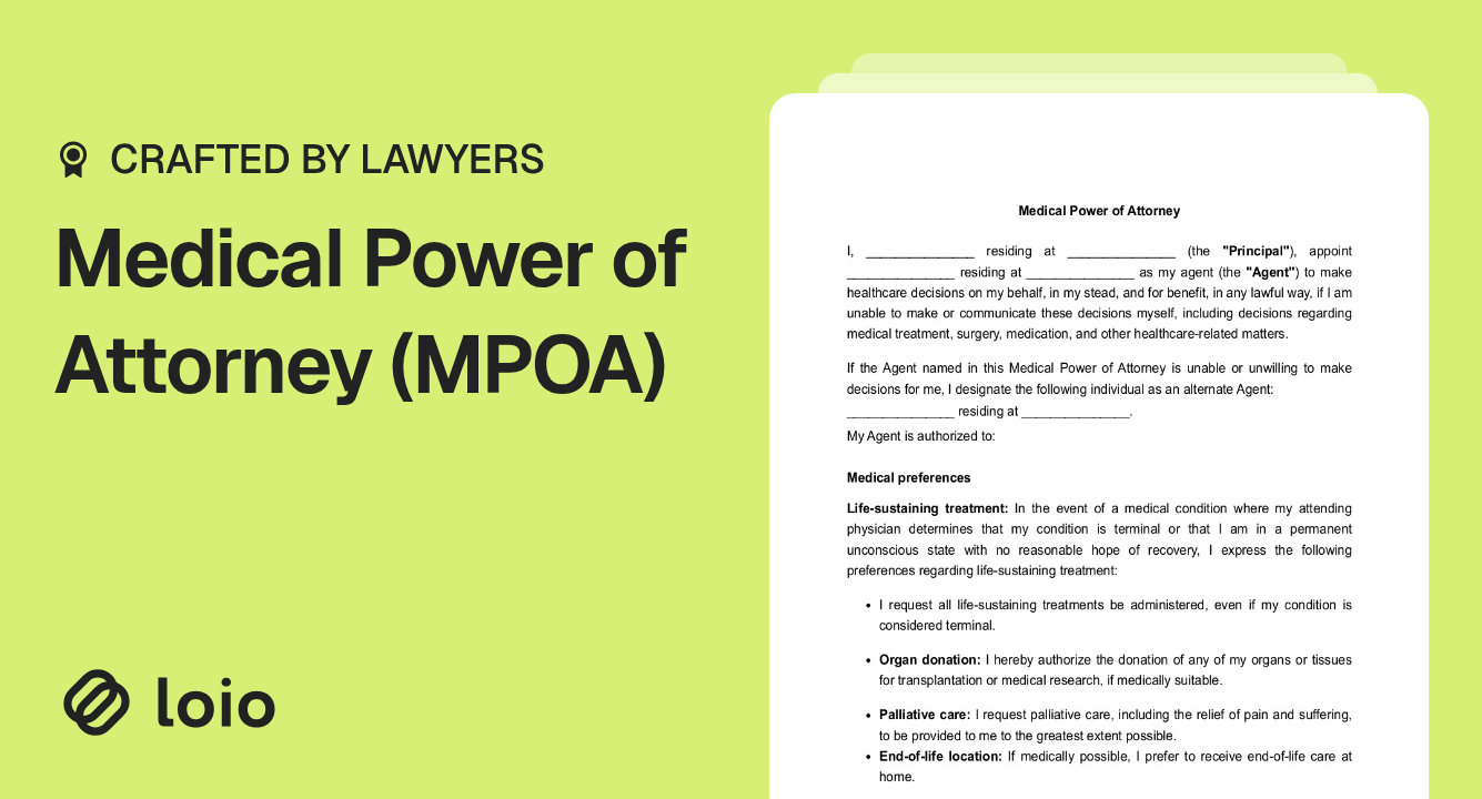 Medical Power of Attorney (MPOA) Preview