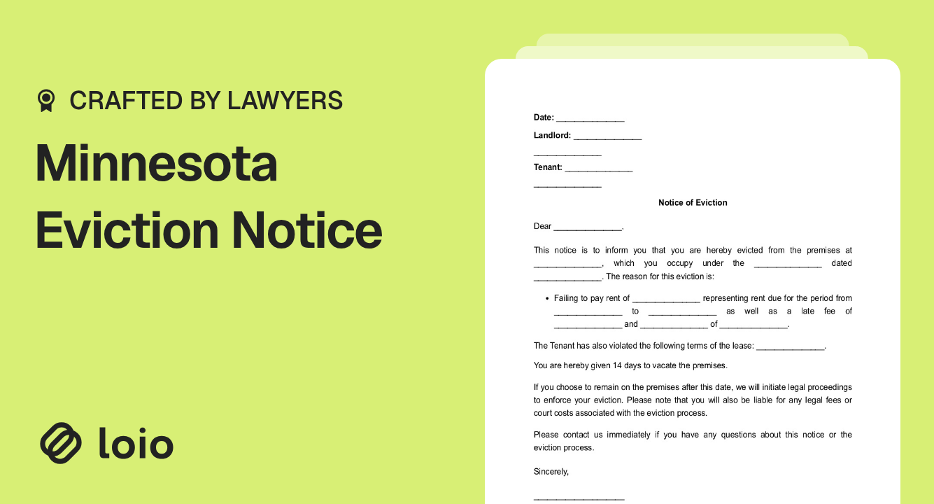 Minnesota Eviction Notice Preview