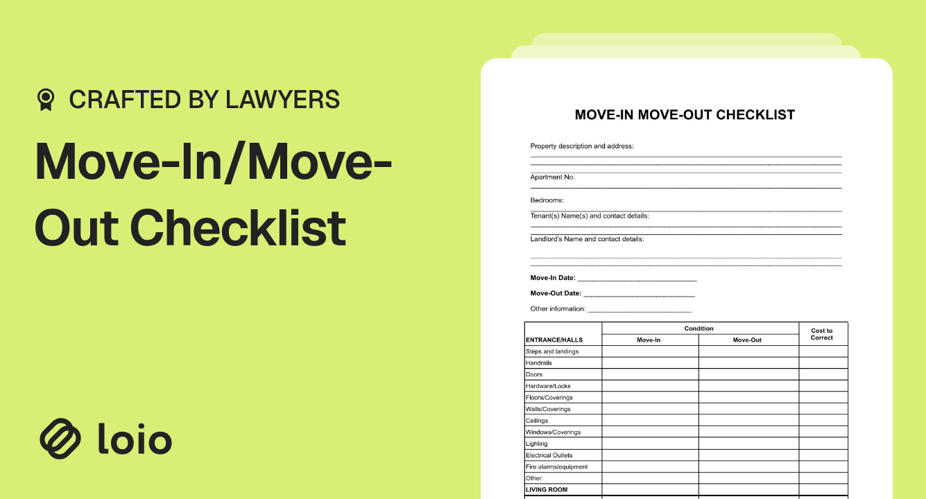 Move-In/Move-Out Checklist Preview
