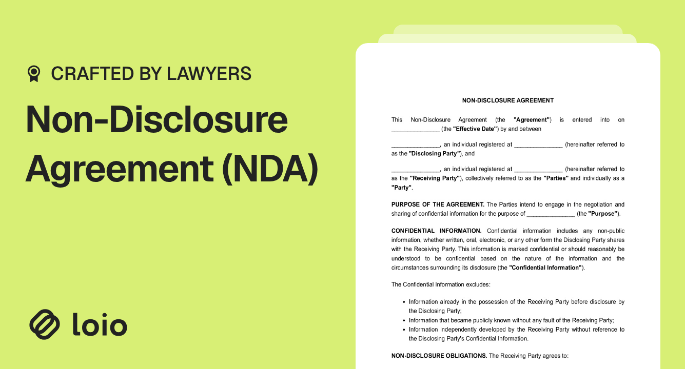 Non-Disclosure Agreement (NDA) Preview