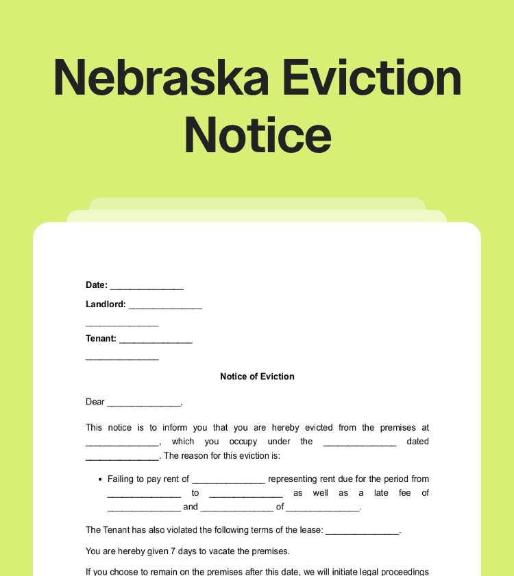 Nebraska Eviction Notice Preview