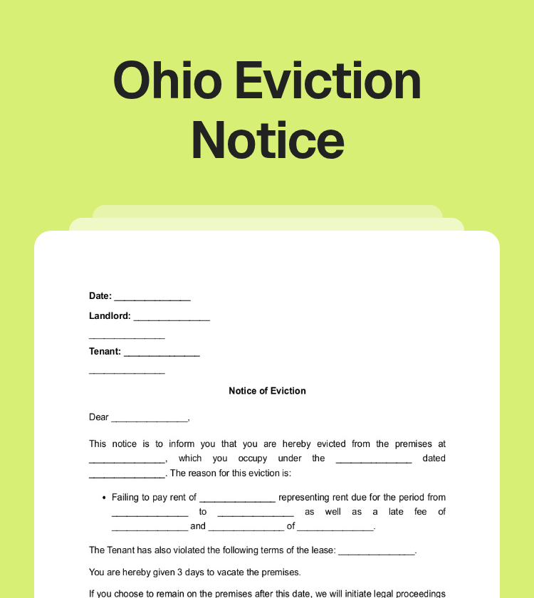 Ohio Eviction Notice Preview