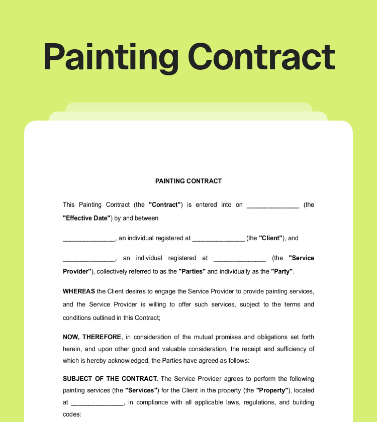 Painting Contract Preview