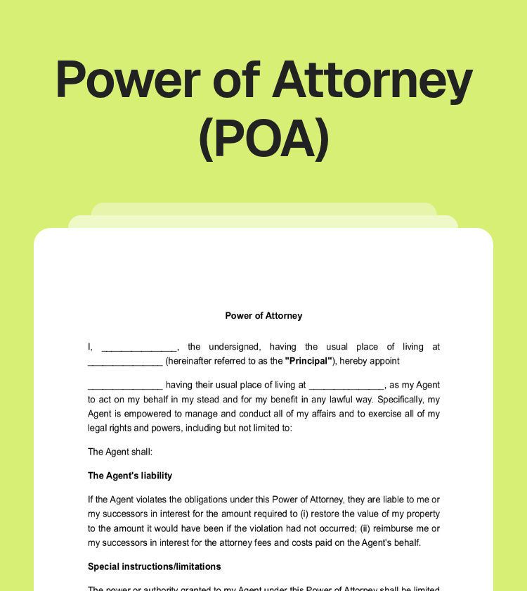 Power of Attorney (POA) Preview