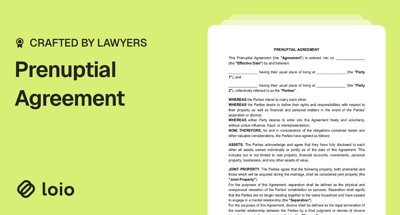 Prenuptial Agreement Preview