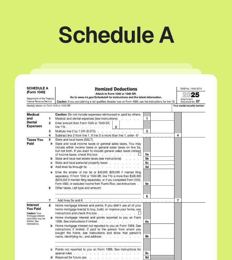 Schedule A Preview