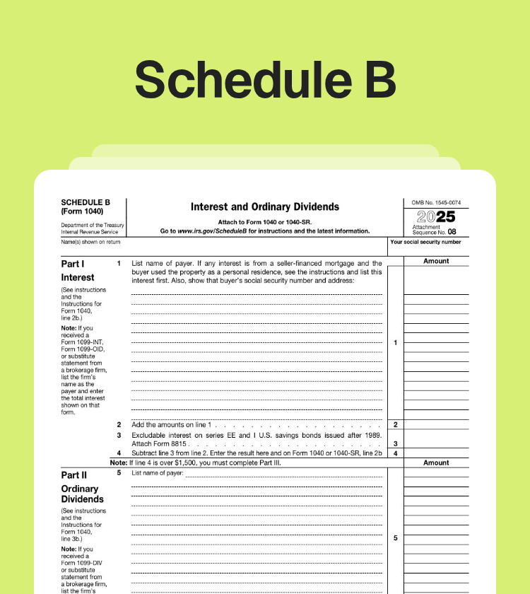 Schedule B Preview