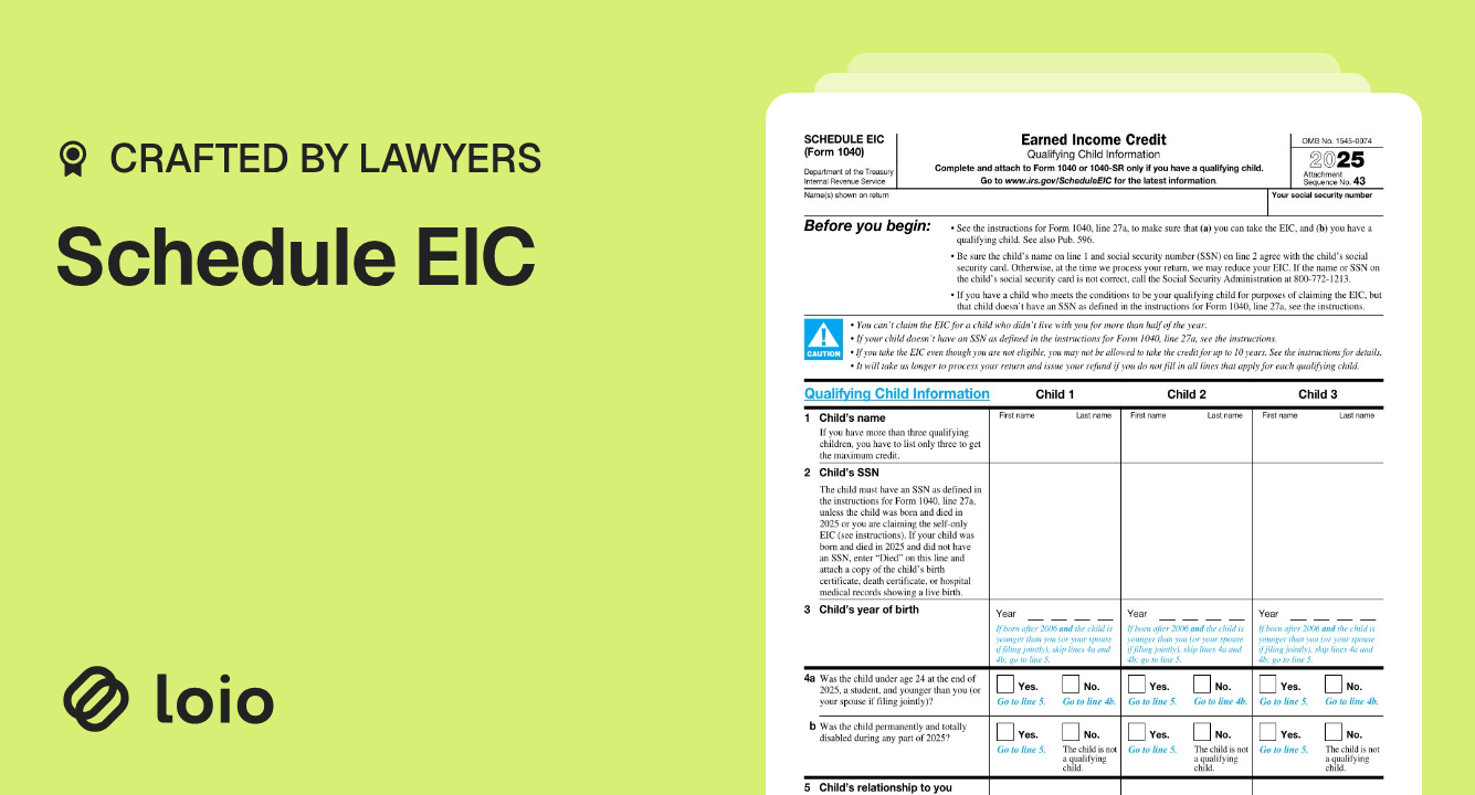 Schedule EIC Preview