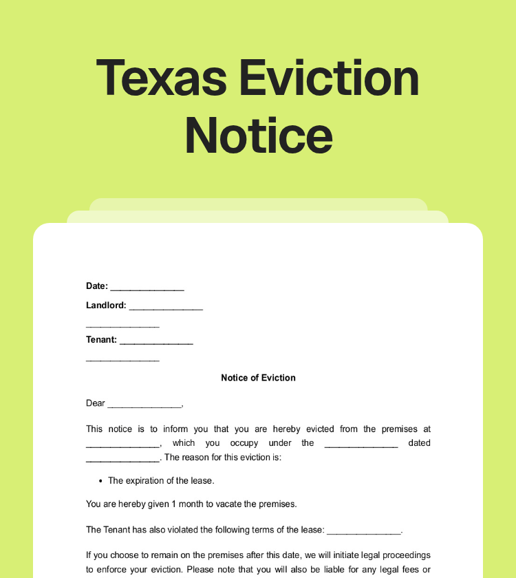 Texas Eviction Notice Preview