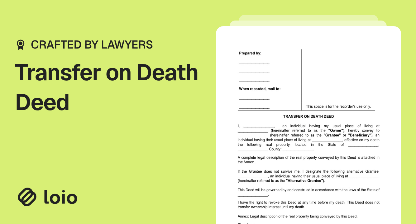 Transfer on Death Deed Preview