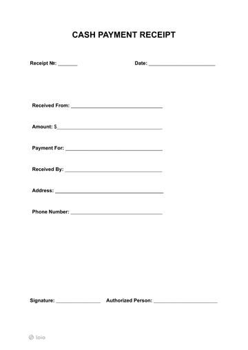 Cash Receipt