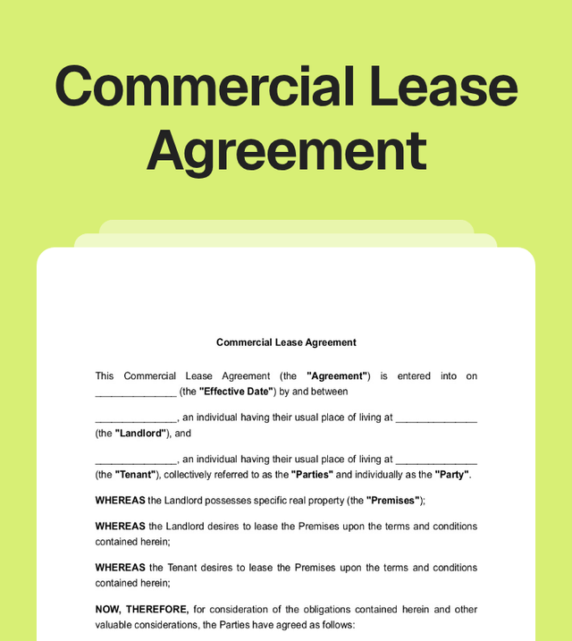 Addendum Template.pdf Free Commercial Lease Agreement Template - Create & Sign