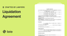 Liquidation Signature Example Free Liquidation Agreement Template - Create & Download