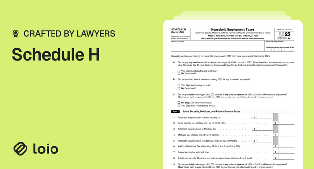Schedule H: Report Household Employment Taxes Easily