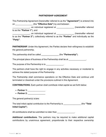 Partnership Agreement