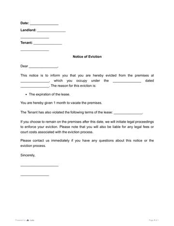 Texas Eviction Notice