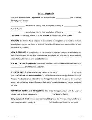 Loan Agreement